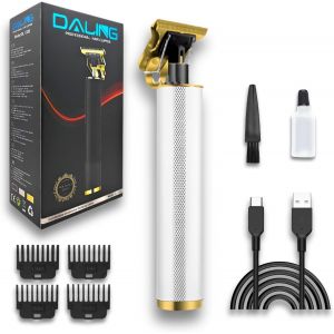 Tondeuse &Agrave; Cheveux Professionnelle Et Rasoir Pour Homme,Tondeuse &Agrave; Cheveux Et Tondeuse &Agrave; Barbe Avec Peignes Et Huile (Gris-Simple) - Neuf