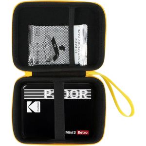 &Eacute;tui Rigide Housse pour Kodak Mini 3 Retro/Mini Shot 3 Retro/Mini Shot Combo 3 Imprimante Photo Portable(Noir) - Neuf