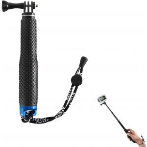 LORANKA-49 CM Perche Telescopique Cam&eacute;ra Sport, Perche &Eacute;tanche T&eacute;lescopique de 19 Pouces, Selfie Stick Compatible avec Hero 12/1110/9/8/7 Cam&eacute;ras d'action, pour Voyages et Activit&eacute;s Ext&eacute;rieures - Neuf
