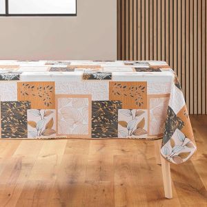 Eryi-, Nappe Rectangle (150 X 240 Cm) Faya Naturel, Polyester Imprimé - Neuf
