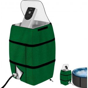 Couvercle de Pompe de Chauffage de Spa,Housse de Pompe de Chauffage pour Jacuzzi,Convient à Plusieurs Marques de Baignoires/Piscines Extérieures (Vert) - Neuf