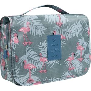 KALANKA-Trousse de Toilette Voyage, Trousse de Toilette Femme, Trousse de Toilette a Suspendre, Trousse Maquillage Femme avec Poignée, pour Voyage, Affaires, Fitness, Camping - Neuf
