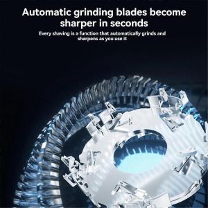Rasoir Rechargeable &Eacute;lectrique 3d Ipx7 Rasoir De Toilettage Lavable &Eacute;tanche Barbe Patte Tondeuse Rasoirs - Neuf