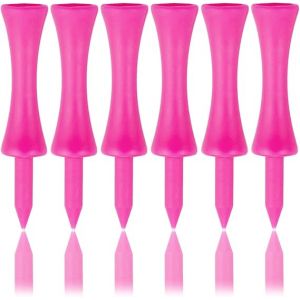 Tiges De Golf En Plastique Rose 57 Mm 100 Pi&egrave;ces Design Ch&acirc;teau Escalier Hauteur 37 Mm Couleurs Vives Durables Et L&eacute;g&egrave;res - Neuf