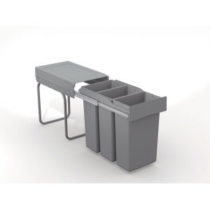 Trieur &Agrave; D&eacute;chets Linea 223 300mm 3x10l Gris - Neuf