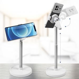 acdsgd-Support T&eacute;l&eacute;phone, Support Telephone pour Bureau R&eacute;glable Porte T&eacute;l&eacute;phone R&eacute;glable &agrave; 360&deg;Support Tele-Phone Bureau Tr&eacute;pied T&eacute;l&eacute;phone Table Compatible avec iPhone, Huawei, Samsung - Neuf