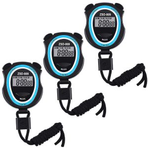 Chronomètre numérique 3 pièces,chronomètre de sport numérique électronique multifonction pour le fitness sportif - Neuf