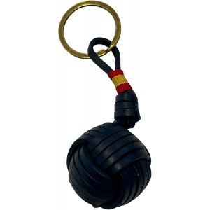 KAL-Porte-Cl&eacute;s Boule Cordon Ou Cuir, Porte-Cl&eacute;s Homme Femme Tress&eacute; En Forme De Boule. Porte-Cl&eacute;s Voiture Moto - Neuf