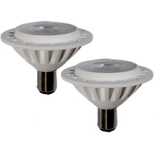 Spot Led Ar70 Ba15d 7w Ac Dc 12v Base 3000k Blanc Chaud Réflecteur Lumière Halogène 70w Ampoules De Rechange Pour Intérieur/Extérieur/Maison/Bureau Faisceau 38° 7.00w, Paquet De 2 - Neuf