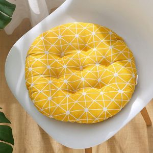 Lot De 4 Coussins De Chaise De Patio, 40 X 40 Cm, Pour Maison, Voiture, Canapé, Bureau, Décoration, Sol Tatami (Rond, B) - Neuf