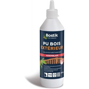 Colle PU Bois Extérieur - Colle Bois Polyuréthane Liquide - Colle Bois D4 Extérieur et Intérieur - Blanc après Séchage - Biberon de 250gr - Neuf