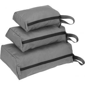 Lot De 3 Sacs De Rangement Pour Val S - Cubes De Compression - Sac De Voyage - &Eacute;tanche - Trousse De Toilette Portable - Pour Sac &Agrave; Dos, Femme Et Homme - Gris - Neuf