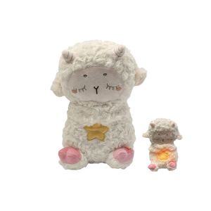 Peluche Kawaii avec sons et lumi&egrave;res pour enfants - Koala et mouton - Beige, 26 cm - Neuf