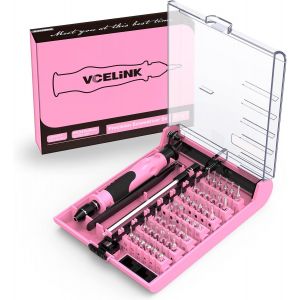 Kal-45-En-1 Kit De Mini-Tournevis Magnétique, Comprenant 42 Têtes,Adapté Pour Les Jouets Et Les Modèles, Les Téléphones Portables, Les Tablettes, Les Consoles De Jeux, La Réparation De Lunettes - Neuf