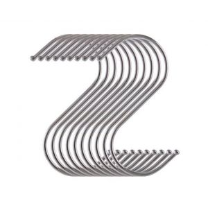 Lot De 10 Crochets En Acier Inoxydable En Forme De S Pour L'organisation De La Cuisine Et Des Placards - Neuf