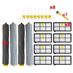 Filtre Hepa Pour Aspirateur Robot Irobot Roomba S&eacute;rie 800 900 860 870 880 890 960 966 980,Brosse Lat&eacute;rale Principale,Accessoires.Set 1. - Neuf