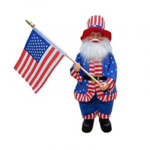 Chapeau Haut De Forme D&eacute;coratif Et Poup&eacute;e Comm&eacute;morative 4 Juillet - D&eacute;coration Patriotique Pour Jour De L'ind&eacute;pendance, F&ecirc;te Des V&eacute;t&eacute;rans Et D&eacute;corations De Table, Bureau Ou &Eacute;tag&egrave;re - Neuf