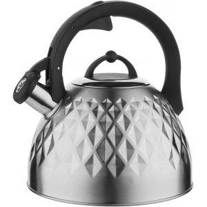 Bouilloire Inox (2,5 L) I Bouilloire Sifflante Fenny Satin I Poignée Résistante À La Chaleur I Bouilloire Non Electrique I Bouilloire Induction, Gaz I Pour Thé Et Café I Couleur:[ASP6181402] - Neuf