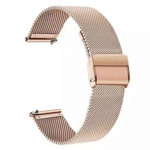 Bracelet De Montre En Maille Milanaise (22 Mm), Bracelet De Montre En Métal, Bracelet De Montre De Remplacement À Dégagement Rapide Pour Hommes Et Femmes - Neuf