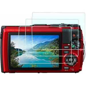 TG7 TG6 TG5 Lot de 3 films protecteurs d'écran pour appareil photo Olympus TG-7 TG-6 TG-5 en verre trempé haute définition 0,3 mm Dureté 9H - Neuf