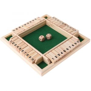 Jeu De Table En Bois De Luxe Pour 4 Joueurs, Jeu De Dés Classique, Vert - Neuf