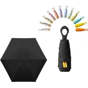 Mini Parapluie De Poche Pliant De Voyage Protection Uv Upf 50/Anti Tempete Ultra L&eacute;ger Et Femme R&eacute;sistant Aux Compact Portable Umbrella - Neuf