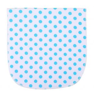 Bavoirs En Coton A Trois Couches Pour Bebe, Serviette Pour Manger, Salive, Bavoirs Pour Rots, Echarpe, Pois Bleus - Neuf
