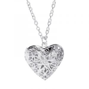 Collier Pendentif Medaillon En Forme De Cour Ouvrable Pour Femme, Accessoire De Bijouterie En Alliage - Neuf