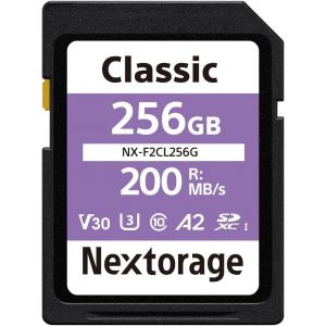 Carte Sd 256Go, Sdxc Uhs-I 256Gb, Sd Card Mémoire Japonaise, Accessoires Photo Et Caméscopes Pour Appareils Photo Nikon/Canon/Sony/Fujifilm, F2Pro Nx-F2Pro256G - Neuf