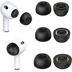 KALANKA-Embouts d'oreille en Mousse &agrave; m&eacute;moire pour AirPods Pro 3-3 Paires de Remplacement isolantes, Confort Doux et Ajustement s&eacute;curis&eacute; - avec bo&icirc;te de Rangement&iquest;La Dimension:S/M/L - Neuf