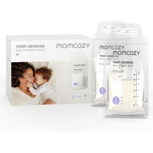 Kalanka-Momcozy Sachets De Congélation Lait Maternel 180ml - Lot De 50 Poches Stériles Avec Double Fermeture Étanche | Conservation Hygiénique Allaitement + Stockage Réfrigéré - Neuf