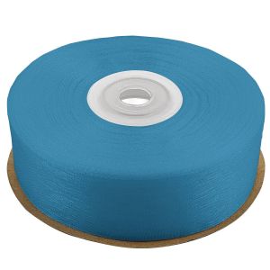 Kal-Ruban 25mm X 32m Couleur Turquoise Ruban D&eacute;coratif Ruban Cadeau Satin Et Organza Tissu Mousseline Pour D&eacute;coration Bricolage Mariage F&ecirc;te Festival Emballage Paquet Cadeaux Cartes Diy - Neuf