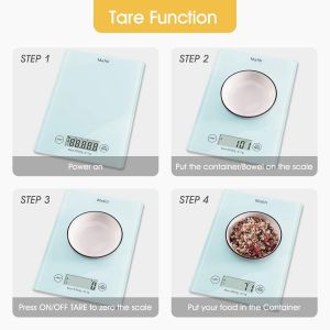 Mk100 Balance De Cuisine Numérique En Grammes Idéale Pour Peser Des Aliments De Recettes 5 Kg X 1 G - Neuf