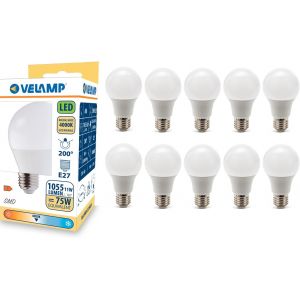 Kalanka-Ampoule Led, Standard A60, Culot E27, 12w (1055 Lumens &iquest;&iquest;Quivalent &iquest;&iquest; 75w), Lumi&iquest;&iquest;Re Blanche Naturelle 4000k, Technologie Smd, Faisceau 200 &iexcl;&Atilde;, Pack De 10 Ampoules - Neuf