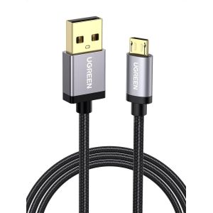 Kal-Câble Usb Micro Usb Charge Rapide 18w 3a Nylon Tressé Câble Chargeur Compatible Avec Manette Ps 4 Ps4 Pro Ps4 Slim Xbox One Xbox One S (1m) - Neuf