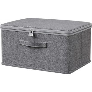 Bo&icirc;te De Rangement Verrouillable Pour M&eacute;dicaments, Bo&icirc;te &Agrave; Pharmacie Avec Serrure &Agrave; Combinaison, Bo&icirc;te De Rangement Pour Bonbons, Jouets (40 X 30 X 21 Cm) - Neuf