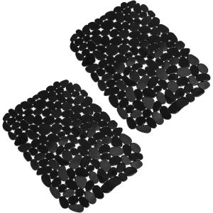 Eryi-Tapis Evier Cuisine, Lot De 2 Tapis De Protege Evier Cuisine En Pvc, 40x30cm Tapis Evier, Tapis D'évier En Forme De Galets Pour Le Fond De L'évier De Cuisine - Neuf