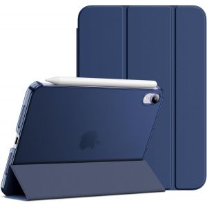 Coque pour iPad Mini (A17 Pro, Mod&iquest;&iquest;le 2024, 7&iquest;&iquest;me G&iquest;&iquest;n&iquest;&iquest;ration) / Mini 6 (8,3 Pouces, Mod&iquest;&iquest;le 2021, 6&iquest;&iquest;me G&iquest;&iquest;n&iquest;&iquest;ration), Support Mince Dos Dur Housse ?tui (Bleu Marine) - Neuf