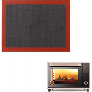 AYUHR-1 tapis de cuisson pour macarons, tapis de cuisson en silicone noir pour four, tapis de cuisson en silicone perforé réutilisable, antiadhésif, tapis de cuisson en silicone pour biscuits, pain e - Neuf