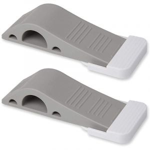 Door Stopper Rubber Door Stopper, Wedge Shaped Door Stop Bottom2pcs-grey - Neuf