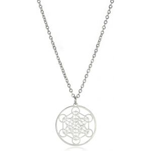 Kal-Collier Cube De Métatron Cube De Métatron Pendentif Géométrie Sacrée Sceaux De L'archange Ange Métatron Colliers De Déclaration Talisman De Protection Spirituelle - Neuf