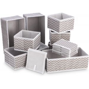 Jexnovashop-12 Pi&egrave;ces De Organisateur Tiroir Non-Tiss&eacute;, Rangement Vetement Pliable En Tissu, Boite Rangement Vetement, Rangement Facile Des V&ecirc;tements, Sous-V&ecirc;tements, Chaussettes, Jouets, Articles Di - Neuf