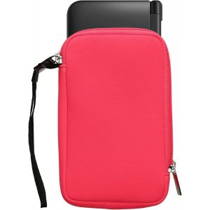 Kal-Housse Compatible Avec Nintendo 3ds Xl - Sacoche De Protection Pour Console De Jeux Vidéos En Néoprène - Rose Fluo - Neuf