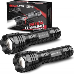 ERYI-Lampe Torche Led Ultra Puissante 2 Pièces, Lampe De Poche Led En Aluminium 2000 Lumens Avec 5 Modes, Ip65 Torche Étanche Zoomable Pour Enfants Camping Outdoor Cadeau - Neuf