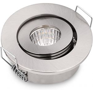 Non-Dimmable 1X Mini Spots Led Encastrés 3W Blanc Froid, Cob Mini Spot Led Swiwel Découpe 42-45Mm Pour Vitrine Station Intérieur Éclairage Plaque De Plâtre Incl.Seperated Transform[AMP749408] - Neuf