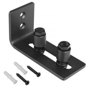 Promotion Porte Coulissante Guide De Plancher, Porte Guide De Plancher, Porte De Grange Rail Au Sol, En Acier Au Carbone Réglable Mur Monté Coulissant Sol Support, Guide De Plancher - Neuf