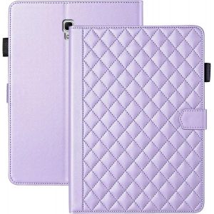 KAL-Coque Pour Samsung Galaxy Tab A 10.5 Pouces 2018 Sm-T590/Sm-T595 Business Cuir Pu Tablet &Eacute;tui Pour Galaxy Tab A 10.5" 2018 Avec Fente Pour Carte Fonction Stand Violet - Neuf