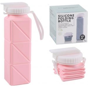 Sjzg-Bouteille D'eau En Silicone Pliable Tasse De Voyage Sans Bisph&eacute;nol A Tasse &Agrave; Boire Pliable Tasse De Voyage &Eacute;tanche Tasse Pliante 620ml - Neuf