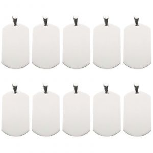 1 Sac De 10pcs Pendentifs En Acier Titane Collier Cr&eacute;atif D&eacute;cors Suspendus Pour Hommes - Neuf
