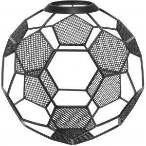 Subzonal-Abat-Jour Football Creux En M&eacute;tal 5.71x5.12x5.51 Pouces Couvercle De Lampe D&eacute;coratif Pour Lampe Suspendue Luminaire Int&eacute;rieur Chambre Gar&ccedil;on Salon - Neuf